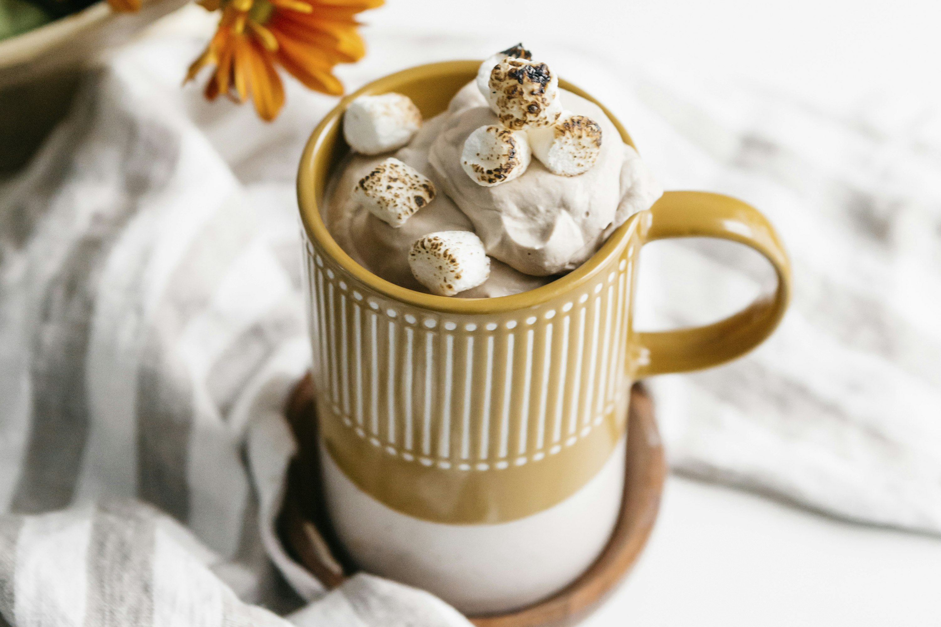 Hazelnut Coffee with Toasted Marshmallow Cream